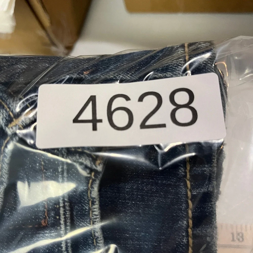 American Eagle Jeans Womens 10 Reg Blue Favorite Boyfriend Mid Rise Flare Cotton - Picture 9 of 10